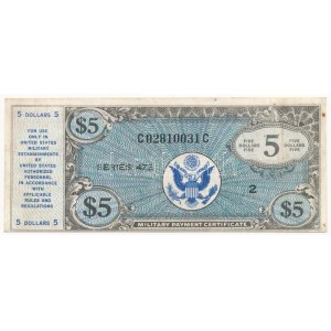 Amerikai Egyesült Államok / Katonai kiadás 1948. 5$ T:III / USA / Military Payment Certificate 1948. 5 Dollars C...