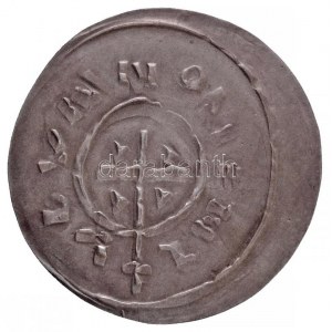 1063-1074. Denár Ag Salamon, 8 pont sziglával (0,51g) T:1,1- / Hungary 1063-1074. Denar Ag Solomon, with 8 dot sigil...