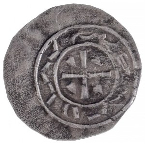 1095-1116. Denár Ag Kálmán (0,45g) T:1 patina / Hungary 1095-1116. Denar Ag Coloman (0,45g) C:UNC patina Huszár: 38...