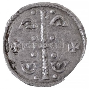 1141-1162. Denár Ag II. Géza (0,19g) T:1- / Hungary 1141-1162. Denar Ag Geza II (0,19g) C:AU Huszár: 124., Unger I....