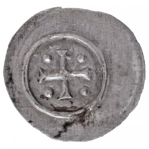 1141-1162. Denár Ag II. Géza (0,19g) T:1- / Hungary 1141-1162. Denar Ag Geza II (0,19g) C:AU Huszár: 124., Unger I....