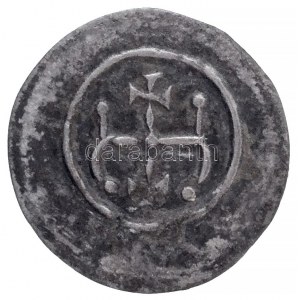 1141-1162. Denár Ag II. Géza (0,22g) T:1-,2 patina / Hungary 1141-1162. Denar Ag Geza II (0,22g) C:AU...