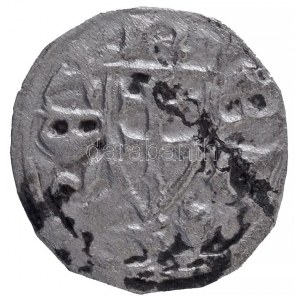 1172-1196. Denár Ag III. Béla, öt helyett hat lándzsa (0,33g) T:1-,2 / Hungary 1172-1196. Denar Ag Bela III...