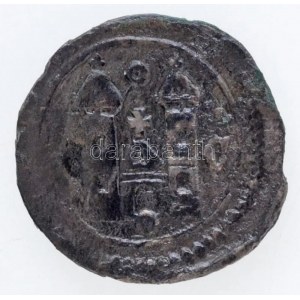 1272-1290. Denár Ag IV. László (0,48g) T:2 patina / Hungary 1272-1290. Denar Ag Ladislaus IV (0,48g) C...