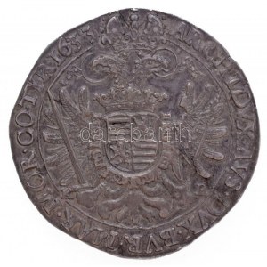 1635K-B Tallér Ag II. Ferdinánd Körmöcbánya (28,73g) T:2 portré oldalon karc, patina / Hungary 1635K-B Thaler Ag ...