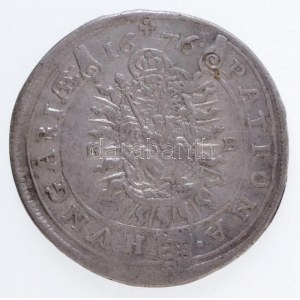 1676K-B 15kr Ag I. Lipót Körmöcbánya (5,94g) T:2 / Hungary 1676K-B 15 Kreuzer Ag Leopold I Kremnitz (5,94g) C...