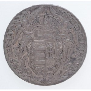 1783B Tallér Ag II. József Körmöcbánya (28,10g) T:1-,2 juszt. / Hungary 1783B Thaler Ag Joseph II Kremnitz (28,10g...