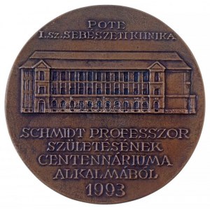 Soltra Elemér (1922-2013) 1993. Dr. Schmidt Lajos sebész, egyetemi tanár 1893-1957 / POTE I. sz. Sebészeti Klinika ...