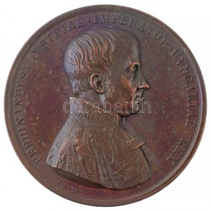 Konrad Lange (1855-1921) 1846. József főherceg nádorságának 50. évfordulója, Br emlékérem a főherceg és V...