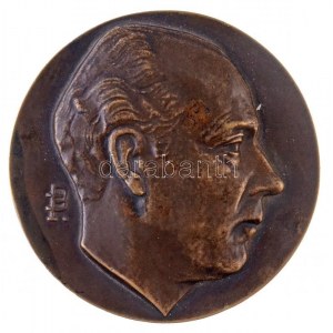 Pátzay Pál (1896-1979) 1934. Enyvvári Jenő 50. születésnapjára Br emlékérem (321,23g/80mm) T:2 patina, ph. ...