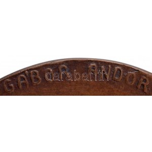 DN Gábor Andor 1884-1953 Br emlékérem (477,1g/107mm) T:1- kis patina / Hungary ND Andor Gábor 1884-1953...