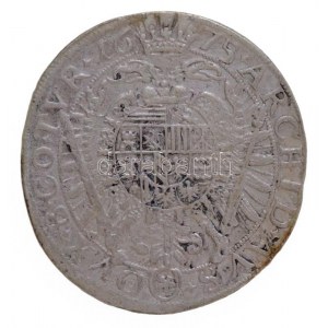 Ausztria 1675. 15kr Ag I. Lipót Bécs (5,53g) T:2 kis patina / Austria 1675. 15 Kreuzer Ag Leopold I Vienna (5,53g...