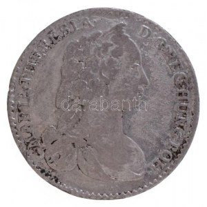 Ausztria 1743. 6kr Ag Mária Terézia (3,00g) T:2,2- / Austria 1743. 6 Kreuzer Ag Maria Theresia (3,00g) C:XF...