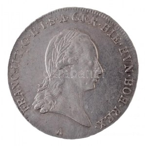 Osztrák Németalföld 1794A 1/4 Koronatallér Ag II. Ferenc Bécs (7,40g) T:1-,2 / Austria Netherlands 1794A 1...