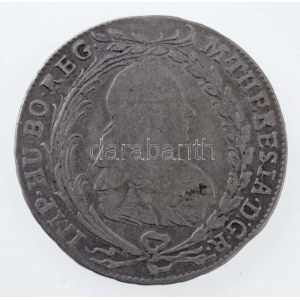 Csehország (történelmi tartomány) 1773EvS-AS 20kr Mária Terézia Prága (6,51g) T:2,2- patina / Bohemia 1773EvS...