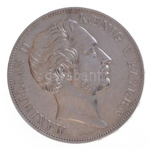 Német Államok / Bajorország 1855 2G Ag II. Miksa / A Mariensäule helyreállítása München (21,21g) T:1- ph. ...