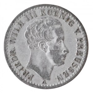 Német Államok / Poroszország 1839A 1/6T Ag III. Frigyes Vilmos Berlin (5,26g) T:2,2- / German States ...