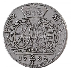 Német Államok / Szászország-Albertine 1782IEC 2/3T Ag III. Frigyes Ágost Drezda (13,89g) T:2- juszt. / German States ...