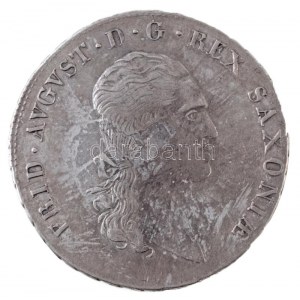 Német Államok / Szászország-Albertine 1816IGS 2/3T Ag III. Frigyes Ágost Drezda (13,96g) T:2 / German States / Saxony...