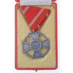 1946. Magyar Köztársasági Érdemérem ezüst fokozata silver plated Br kitüntetés eredeti mellszalagon...