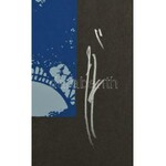 Hervé, Rodolf (1957-2000): Eiffel-torony. Szitanyomat, papír, EA jelzett. 32,5x21,5 cm. / Hervé, Rodolf (1957-2000)...