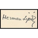 Hermann Lipót (1884-1972): Gerő Ödön műkritikus, újságíró portréja. Ceruza, tus, papír, jelzett és dátumozott (Budapest...