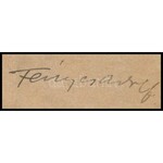 Fényes Adolf (1867-1945): Iskolás gyerek. Tus, papír, Jelzett FA és hátoldalán teljes autográf aláírással. Proveniencia...