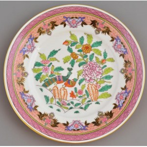 Herendi Paon de Peking/ Pekingi páva (PP) mintás porcelán tányér, kézzel festett, jelzett,hibátlan ...