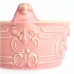 Antik Zsolnay edényke (dézsa) rózsaszín dekorral. Masszába nyomott Zsolnay Pécs jelzéssel. Hibátlan. d:10 cm, m: 6...