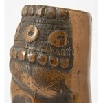 Szervátiusz Jenő (1903-1984): Madonna, Bronz, patinázott. Jelzés nélkül. 24,5 cm