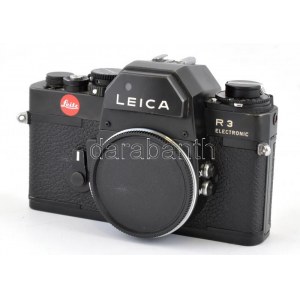 cca 1976 Leitz Leica R3 electronic filmes SLR váz, működő zárszerkezettel, vázsapkával, elemmel nem kipróbált...