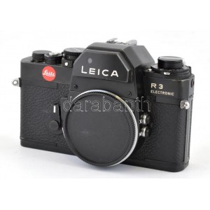 cca 1976 Leitz Leica R3 electronic filmes SLR váz, működő zárszerkezettel, vázsapkával, elemmel nem kipróbált...