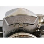 Ihagee Exakta Varex kamera, Carl Zeiss Flektogon 2,8/35 objektívvel bőrtokban. Balkezes kamera...