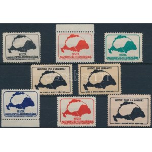 1920-1930 8 db Trianon levélzáró Hiszek Magyarország feltámadásában 4 féle színben ...