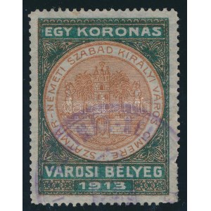 1913 Szatmárnémeti 1K illetékbélyeg (20.000)