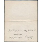 Ady Endre (1877-1919) Én jó Hiszekegyem című versének autográf kézirata, két lap. A vers a Nyugat 1914.évi 16-17...