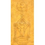 1938 A budapesti Nemzetközi Eucharisztikus Kongresszus alkalmából kiadott emléktárgy, szétnyitható lakkozott fa...