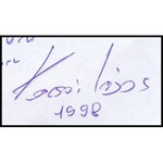 Kassai Lajos (1960-): Lóra ültem c. versének autográf kézirata.