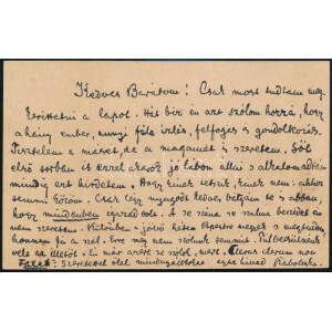 Szabolcska Mihály (1861-1930) református lelkész, költő saját kézzel írt és aláírt lapja