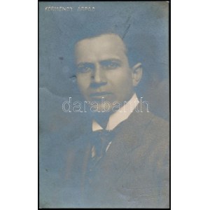 1919 Körmendy Árpád (?-?) színész dedikált fotólapja, 13x8 cm