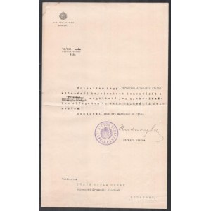 1906 Rudnay Béla (1857-1932) budapesti királyi biztos (Fejérváry-kormányban (1906), budapesti rendőrfőkapitány: 1896...