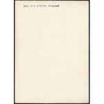 cca 1934 Kinszki Imre (1901-1945) budapesti fotóművész hagyatékából, pecséttel jelzett vintage fotó ...