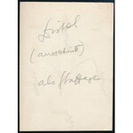 1932 Kinszki Imre (1901-1945) budapesti fotóművész hagyatékából, a szerző által feliratozott vintage fotó (Sziluett), 8...
