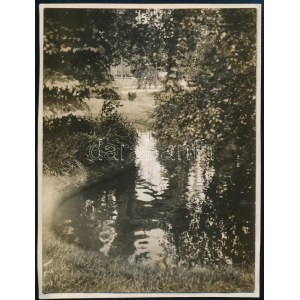 1929 Kinszki Imre (1901-1945) budapesti fotóművész hagyatékából, a szerző által feliratozott vintage fotó ...