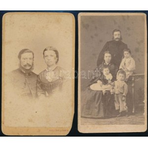 1867 Laudon család fotói: Laudon Sándor (1828-1900) ungvári főgimnáziumi tanár és Laudon István (1862-1924...