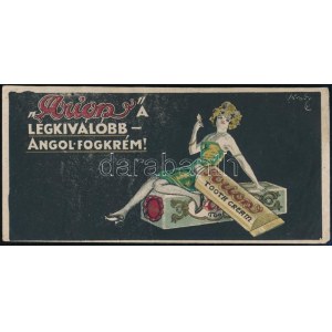 Arion fogkrém litho számolócédula / Counting slip with commercial.