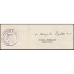 1944 A Budapesti Apostoli Nunciatúra által kibocsátott zsidó személynek szóló oltalomlevél, Gerő Zsófia (1895-1966)...