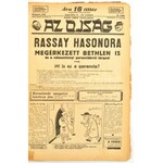 1934 Az Ojság c. szatirikus jiddis humorlap márciustól-decemberig tartó számai egybe fűzve.