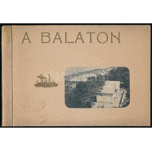 cca 1900 A Balaton 20 képet tartalmazó füzet a különböző településekről. 18x12,5 cm