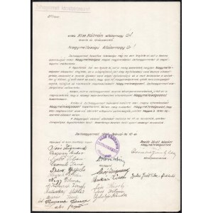 1940 A visszatért Zsitvagyarmat község köszönő levele vitéz Kiss Kálmán altábornagy részére